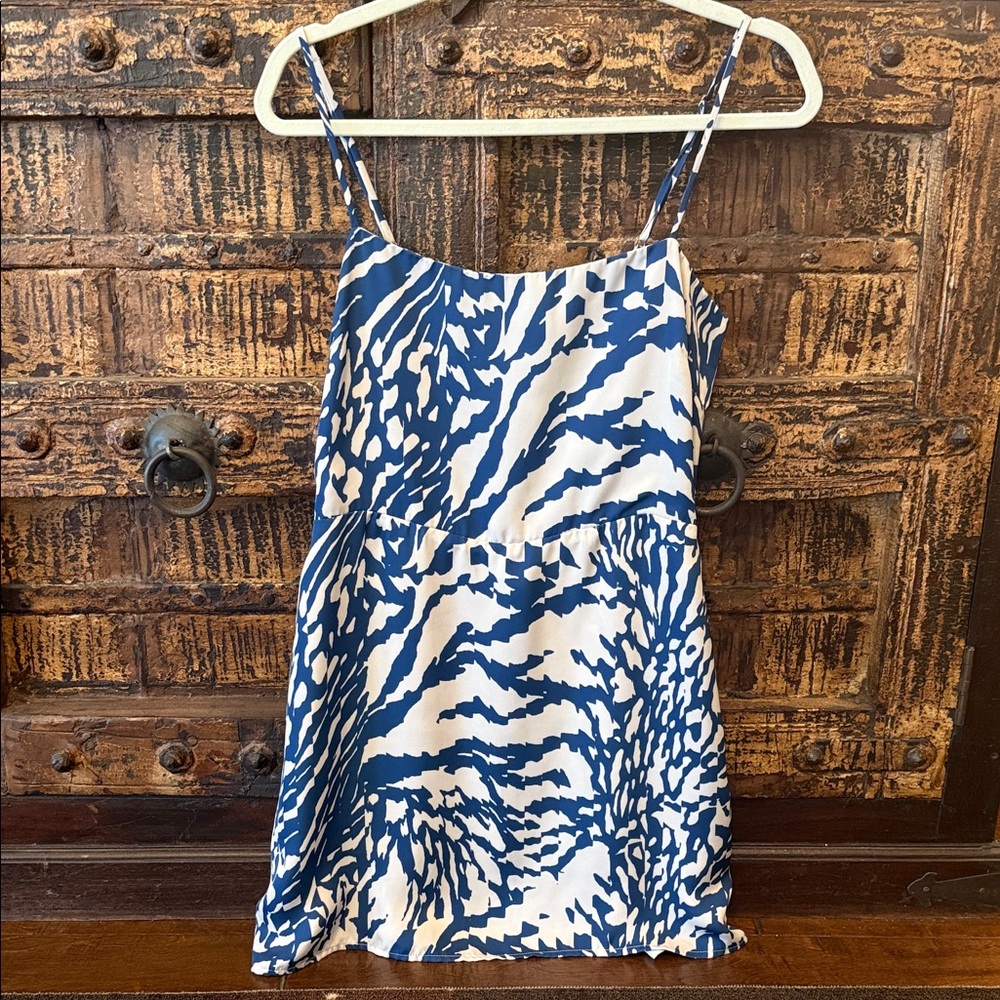 RESA Blue and White Mini Dress